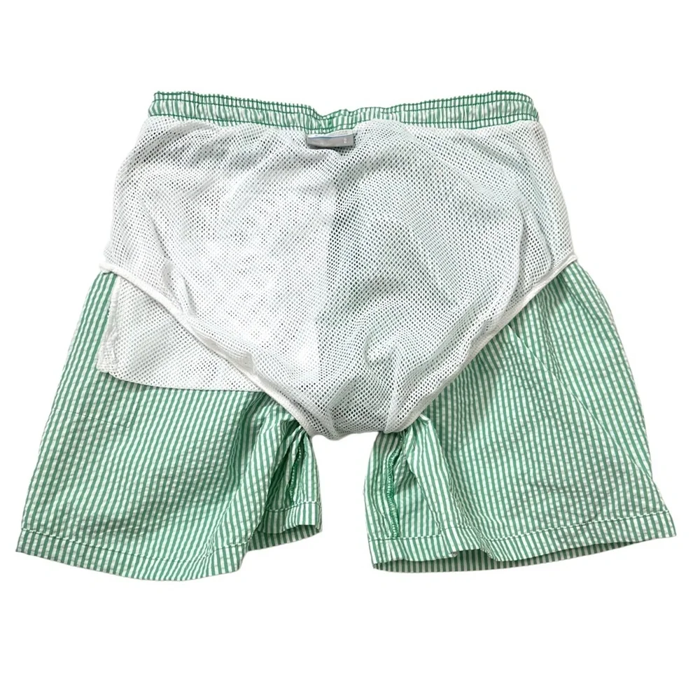 Columbia‎ PFG Backcast III Seersucker Fishing Shorts Green Mens Small